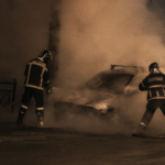 Πυρκαγιά σε Ι.Χ όχημα στο ύψος της Χαλάστρας Θεσσαλονίκης