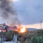 Πυρκαγιά σε έκταση με καλάμια στην περιοχή της Αμμουδάρας στο Ηράκλειο