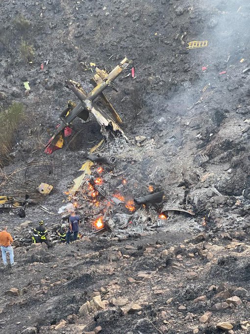 Ιταλία: Συντριβή Canadair στις πλαγιές της Αίτνας - Νεκροί οι δύο χειριστές (Φωτό & Βίντεο)