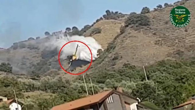 Ιταλία: Συντριβή Canadair στις πλαγιές της Αίτνας - Νεκροί οι δύο χειριστές (Φωτό & Βίντεο)