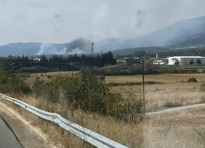 Πυρκαγιά σε χορτολιβαδική έκταση στο Πετροχώρι Ξάνθης