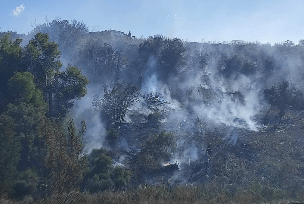 Άμεσα τέθηκε υπό μερικό έλεγχο πυρκαγιά σε αγροτοδασική έκταση στην περιοχή των Οινοφύτων (Φωτό)