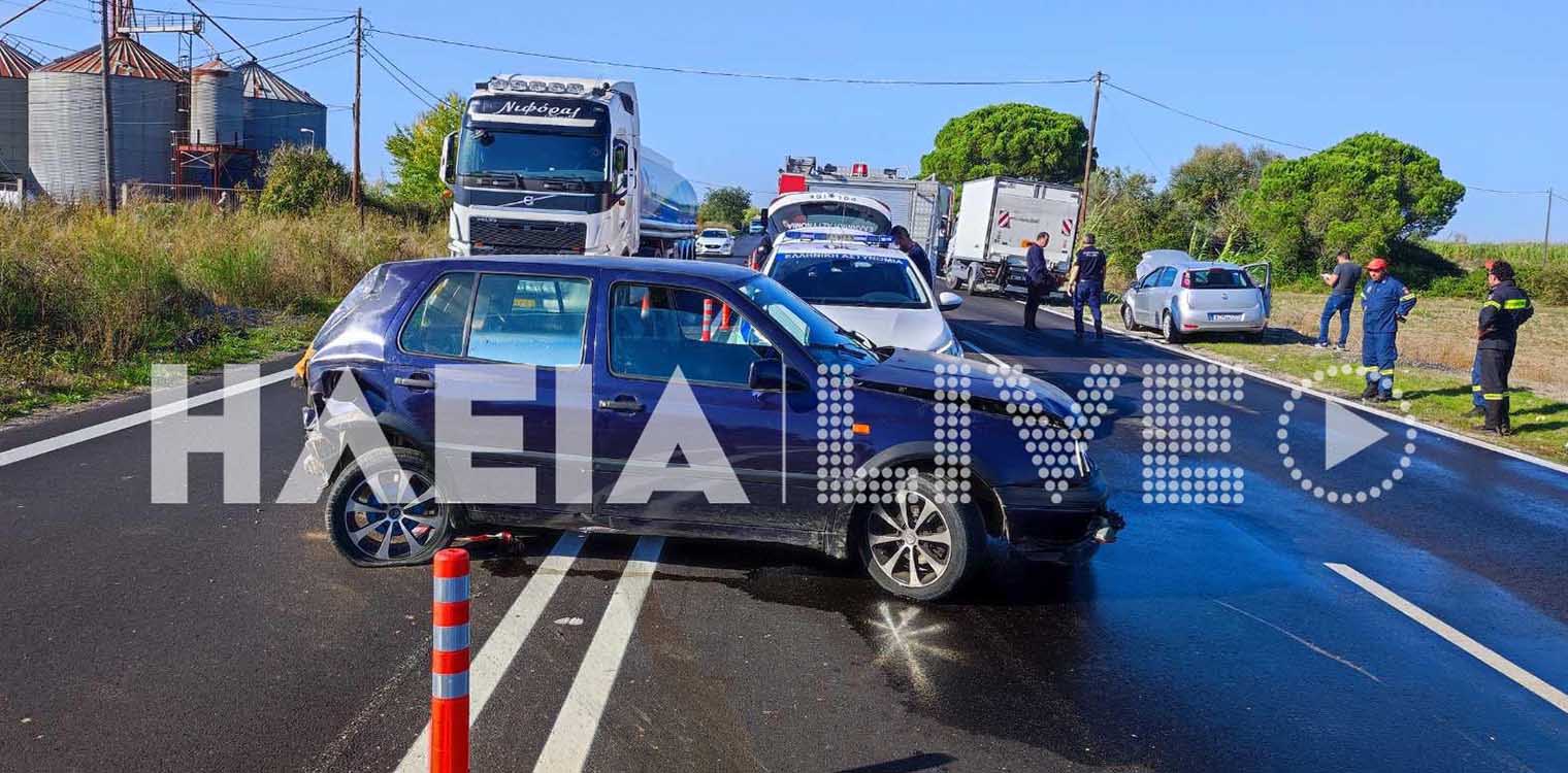 Σοβαρό τροχαίο στην Πατρών - Πύργου: Καραμπόλα με φορτηγά και αυτοκίνητα κοντά στη Μαραθιά
