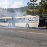Πυρκαγιά σε λεωφορείο του υπεραστικού ΚΤΕΛ Χανίων – Ρεθύμνου