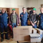 Δωρεά δύο σετ υπολογιστών και ενός ασύρματου εκτυπωτή της Mediterra Α.Ε. στην Πυροσβεστική Υπηρεσία Χίου