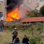 Πυρκαγιά σε ακάλυπτο χώρο πολυκατοικίας στη Σπάρτη (Φωτό)