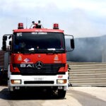 Πυρκαγιά σε αποθηκευτικό χώρο στην περιοχή Άγιοι Θεόδωροι Νάξου