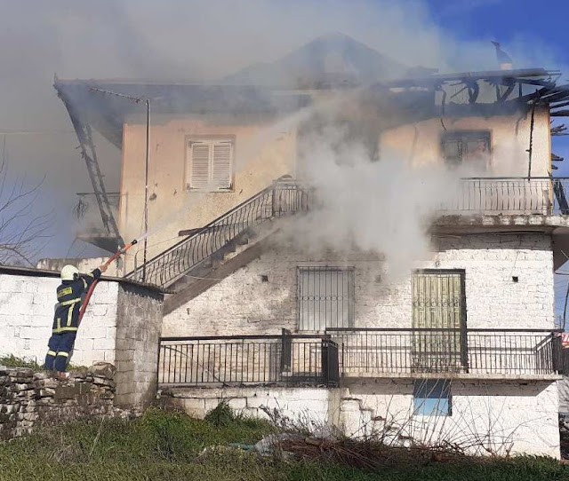 Πυρκαγιά σε οικία στη Λεπενού Αιτωλοακαρνανίας