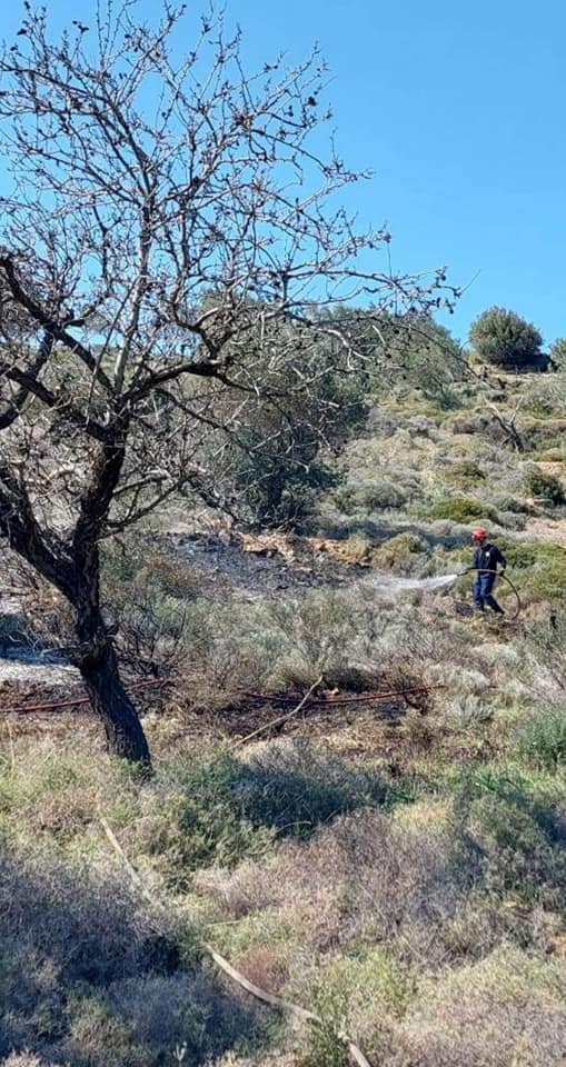 Πυρκαγιά εν υπαίθρω στην περιοχή Μπουζαλάδες στην Κερατέα (Φωτό)