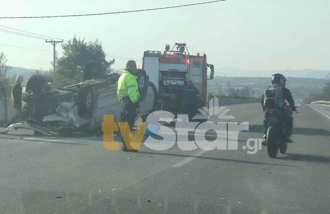 Τροχαίο ατύχημα με έναν τραυματία στη Μαλακάσα - Ντελαπάρισε το όχημα