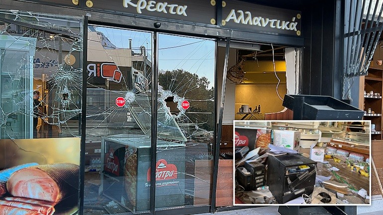 Έκρηξη βόμβας σε παντοπωλείο στη Νέα Ερυθραία