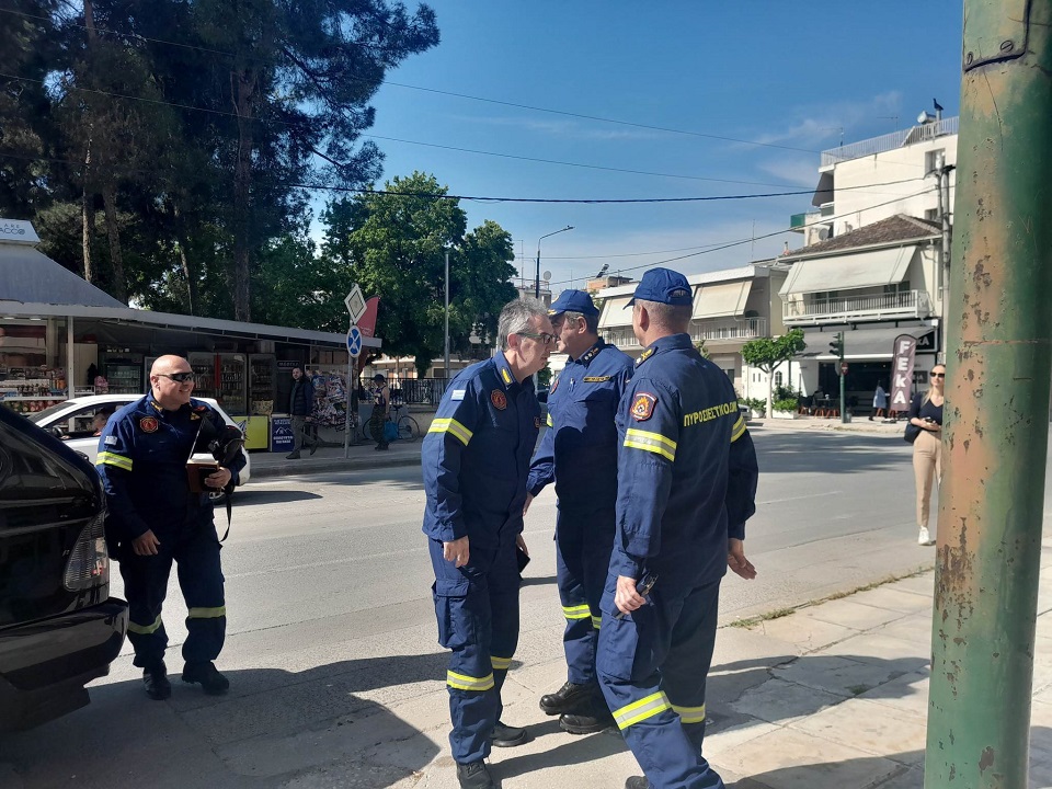 Στη Λάρισα ο Αρχηγός της Πυροσβεστικής Αντιστρατηγος Γιώργος Πουρναράς ενόψει της Αντιπυρικής περιόδου