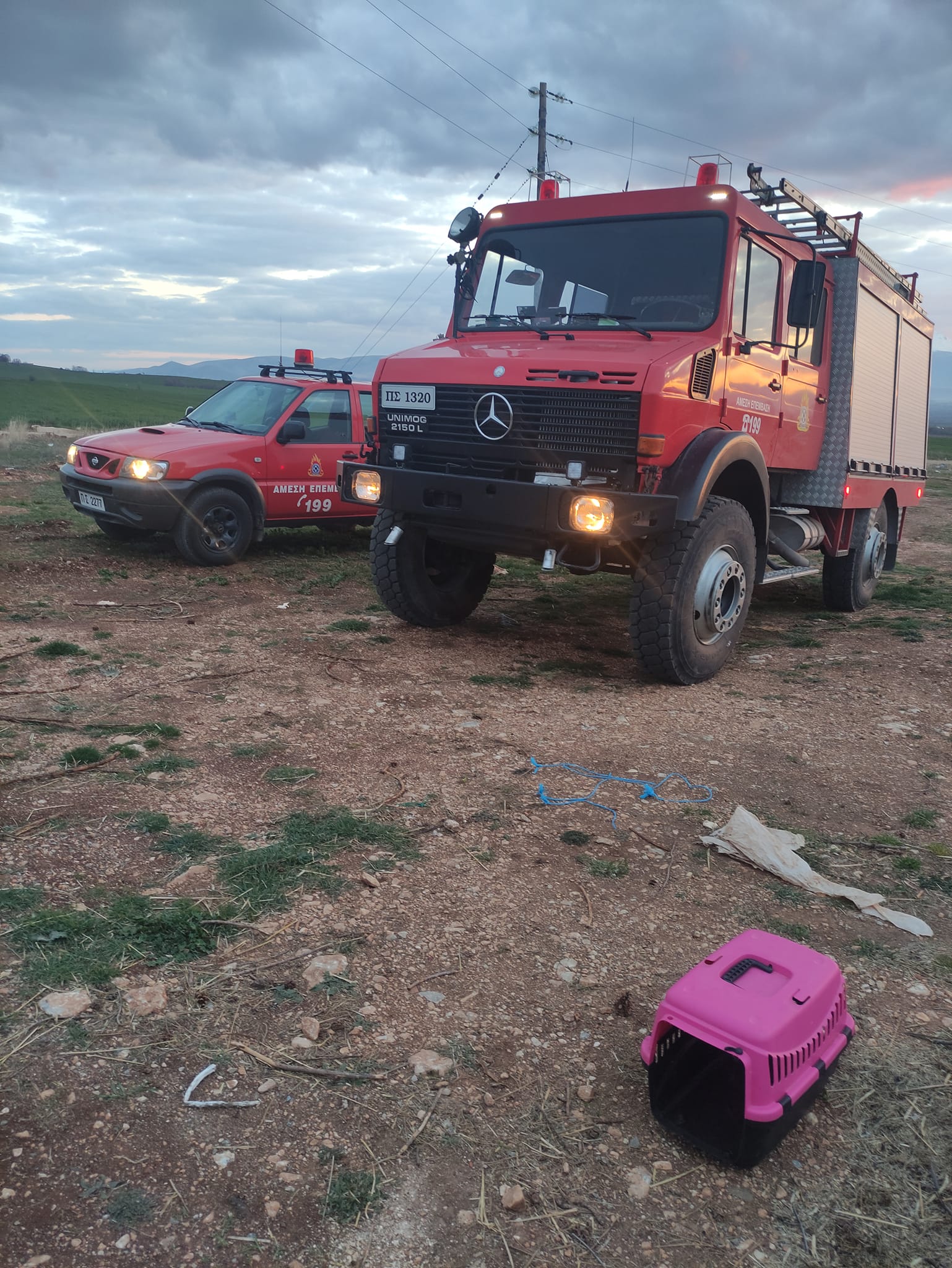 Η Π.Υ Πτολεμαίδας έσωσε τέσσερα 4 κουταβάκια στο Ανατολικό Εορδαίας