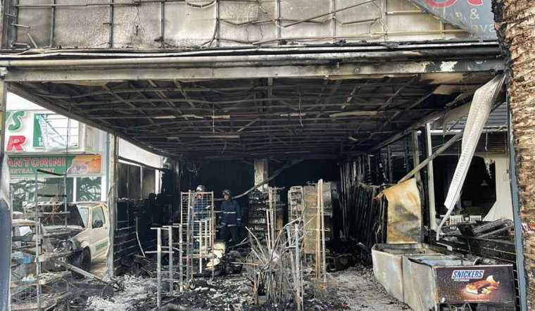 Πυρκαγιά σε σούπερ μάρκετ στο Ρέθυμνο Κρήτης