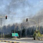 Πυρκαγιά σε χορτολιβαδική έκταση δίπλα στον κόμβο Πλατυκάμπου στην Λαρισα