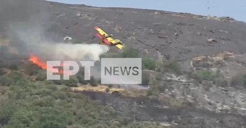 Συνετρίβη πυροσβεστικό αεροσκάφος canadair στην Κάρυστο
