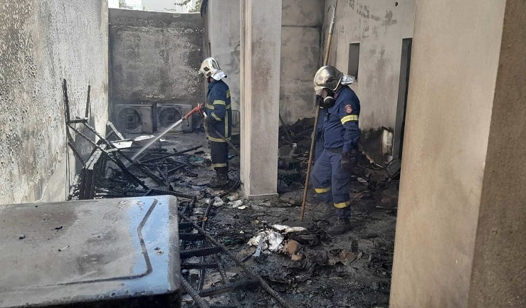Πυρκαγιά σε κατάστημα στην περιοχή Λιβάδια της Παροικίας στην Πάρο