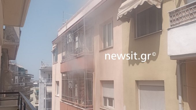 Πυρκαγιά σε διαμέρισμα επί της Λεωφόρου Βασιλίσσης Όλγας στη Θεσσαλονίκη