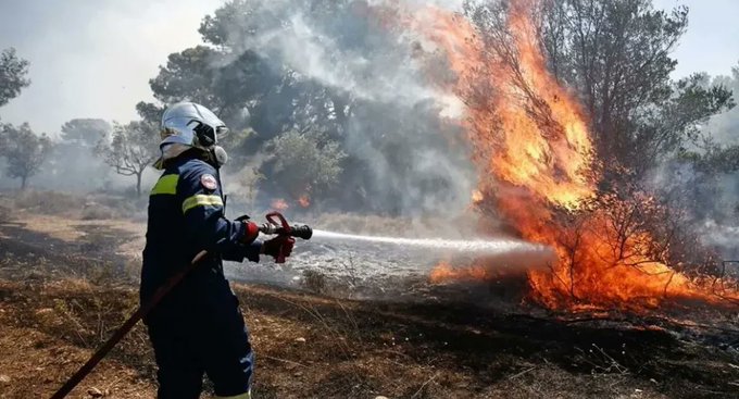 Πυρκαγιά σε δασική έκταση στον Αστακό Αιτωλοακαρνανίας