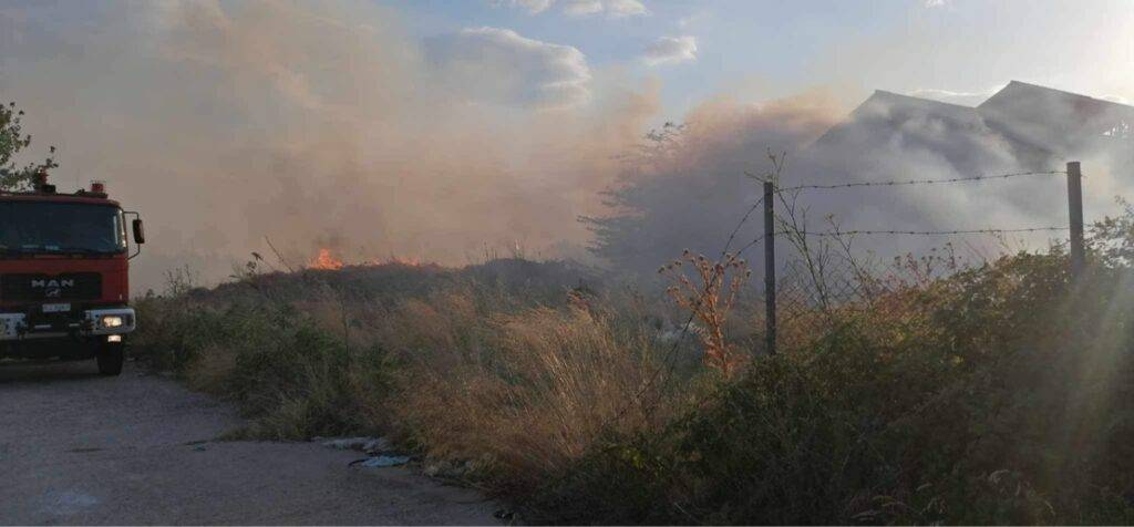 Πυρκαγιά σε υπαίθριο χώρο στην περιοχή Κασκανέ Ξάνθης