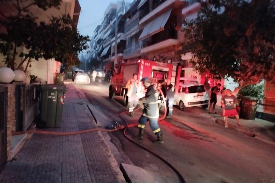 Πυρκαγιά σε διαμέρισμα επί της οδού Λευκάδος στον Κορυδαλλό