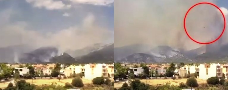 H ραγδαία εξέλιξη της πυρκαγιάς στην Πάρνηθα μέσα σε μισή ώρα (Βίντεο timelapse)