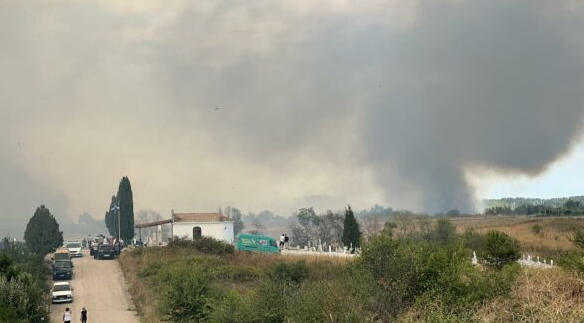 Πυρκαγιά σε χαμηλη βλαστηση στην Οινόη Ορεστιάδας