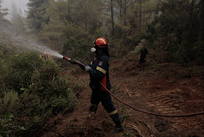 Άμεσα τέθηκε υπό μερικό έλεγχο πυρκαγιά σε δασική έκταση στην περιοχή Βλαχορράπτης Αρκαδίας