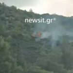 Πυρκαγιά σε χαμήλη βλάστηση κοντά στο στρατόπεδο Σακέτα στην Καισαριανή