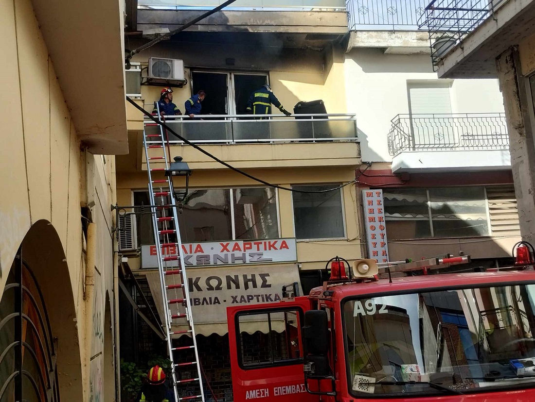 Πυρκαγιά σε διαμέρισμα 1ου ορόφου επί της οδού Αλεξάνδρου Διάκου στα Ιωάννινα