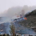 Πυρκαγιά χορτολιβαδική έκταση επί της Επαρχιακής Οδού Παροικιάς -Νάουσας στο νησί της Πάρου