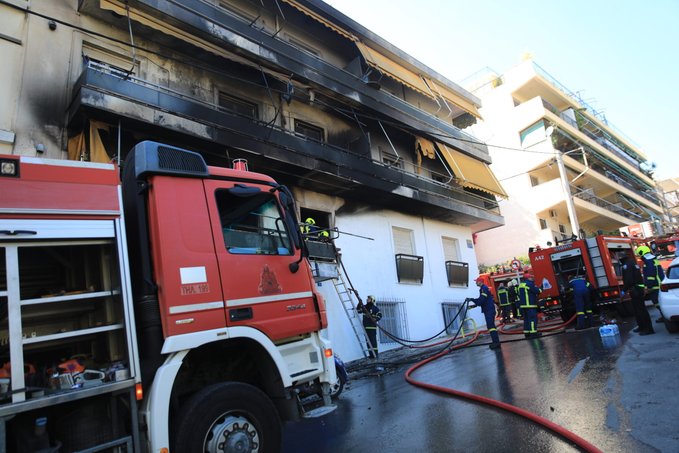 Πυρκαγιά σε διαμέρισμα επί της οδού Γάγγρας στη Ριζούπολη