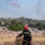 Άμεσα τέθηκε υπό έλεγχο πυρκαγιά σε δασική έκταση στη Δαμάστα Ηρακλείου Κρήτης
