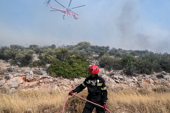 Άμεσα τέθηκε υπό έλεγχο πυρκαγιά σε δασική έκταση στη Δαμάστα Ηρακλείου Κρήτης