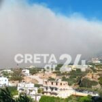 Μεγάλη πυρκαγιά στην Κρήτη: Τρία μεγάλα μέτωπα στο Λασίθι – Ήχησε το 112