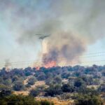 Πυρκαγιά σε δασική έκταση στην περιοχή Κάλφα Ερυμάνθου Αχαΐας (Βίντεο)