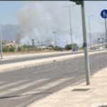 Άμεσα τέθηκε υπό έλεγχο πυρκαγιά που εκδηλώθηκε σε χαμηλή βλάστηση, επί της οδού Θηβών στο Καματερό