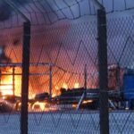 Πυρκαγιά σε τέσσερα φορτηγά στο λιμάνι της Θεσσαλονίκης