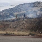 Υπό μερικό έλεγχο τέθηκε η πυρκαγιά σε χαμηλή βλάστηση στην περιφερειακή του Αιγάλεω