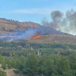 Πυρκαγιά σε χαμηλή βλάστηση στο Άλσος Βεΐκου στο Γαλάτσι