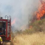 Πυρκαγιά σε αγροτοδασική έκταση στον λόφο Αράπη πλησίον Ωραιοκάστρου Θεσσαλονίκης