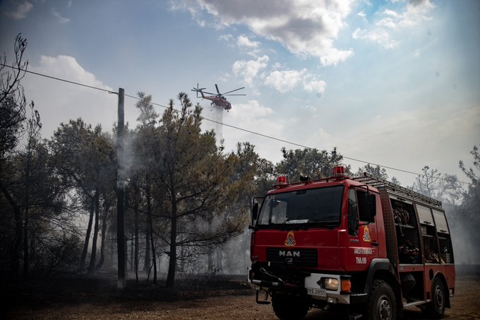 Άμεσα τέθηκε υπό μερικό έλεγχο πυρκαγιά σε αγροτοδασική έκταση στην περιοχή Αφάλωνας Λέσβου