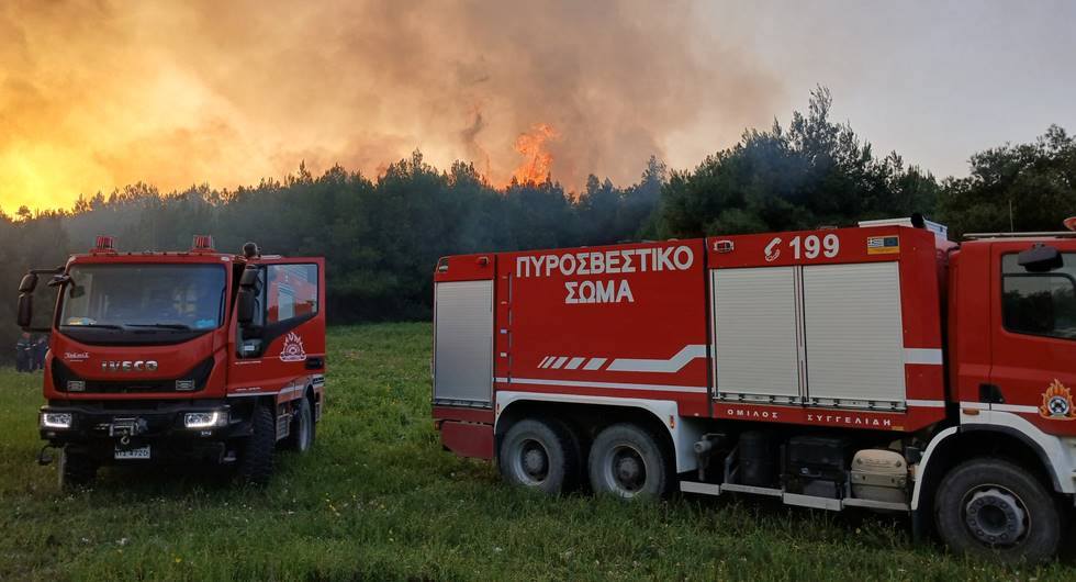 Υπό μερικό έλεγχο τέθηκε η πυρκαγιά σε δασική έκταση στην περιοχή Κοιλιωμένος Ζακύνθου