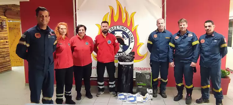 Δωρεά από τη Διασωστική Ομάδα Πιερίας στην Πυροσβεστική Υπηρεσία Λιτοχώρου για ενίσχυση των επιχειρησιακών δυνατοτήτων