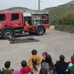 Εκπαίδευση μαθητών και εκπαιδευτικών από το Πυροσβεστικό Κλιμάκιο Τήνου
