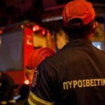 Πυρκαγιά σε υπαίθριο επαγγελματικό χώρο στην Παλλήνη