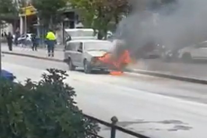 Πυρκαγιά σε Ι.Χ όχημα επί της Λεωφόρου Συγγρού