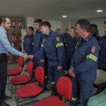 Τον 9ο Πυροσβεστικό Σταθμό Αθηνών επισκέφθηκε ο Υπουργός Κλιματικής Κρίσης και Πολιτικής Προστασίας