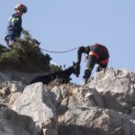 Επιχείρηση διάσωσης κατσίκας από χαράδρα στη Μυτιλήνη – Επιτυχής παρέμβαση της Πυροσβεστικής