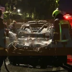 Πυρκαγιά σε δύο Ι.Χ οχήματα επί της οδού Σπύρου Μερκούρη στο Παγκράτι